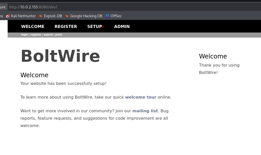 BoltWire Panel